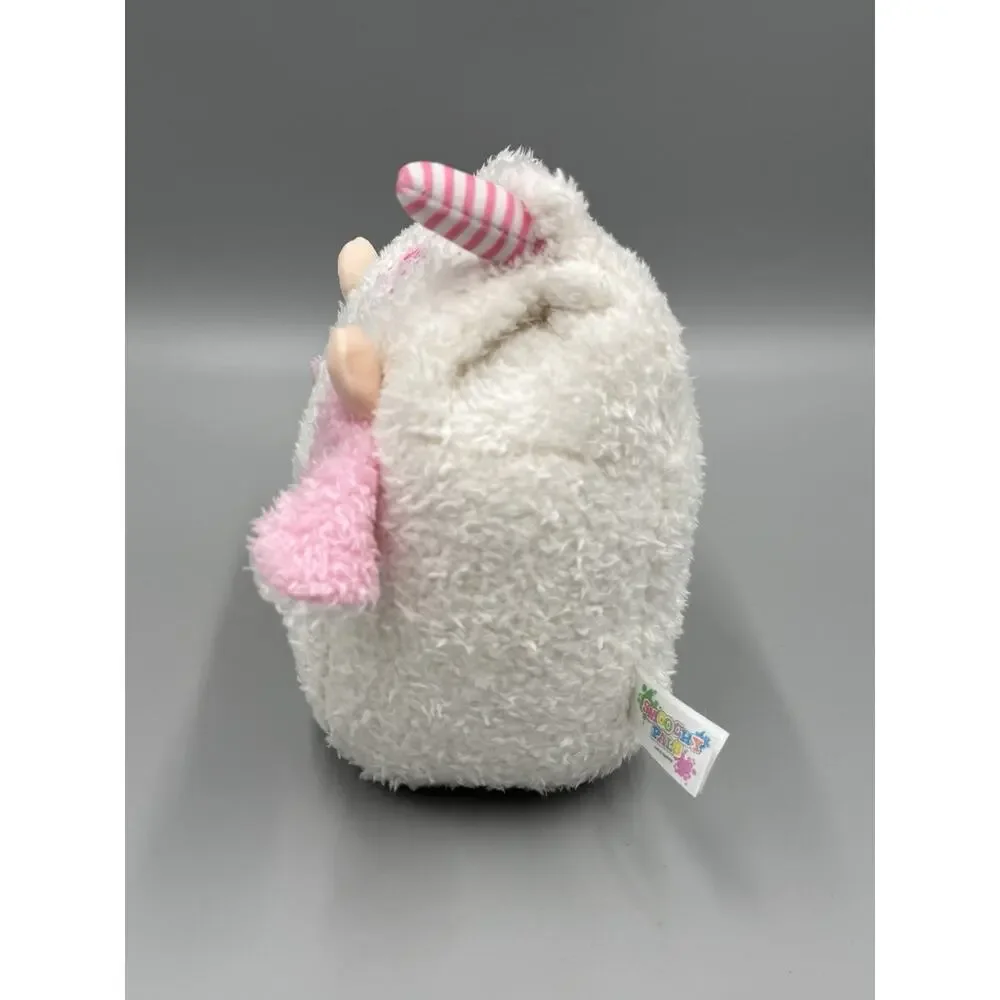 Smoochy Pals Cow Milk Carton Plush 8” Stuffed Toy Pink White